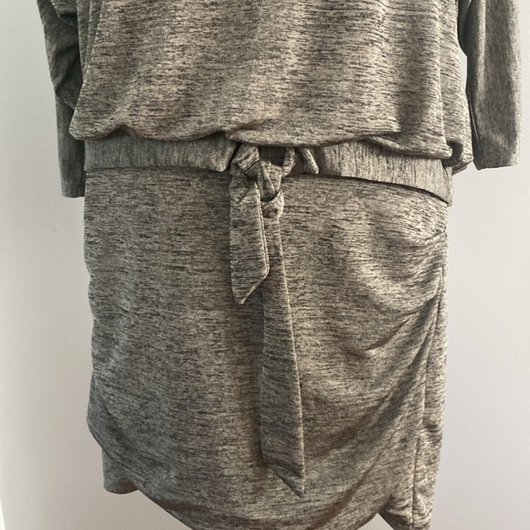 WHBM grey medium super comfortable dropped waist dress - Picture 3 of 11